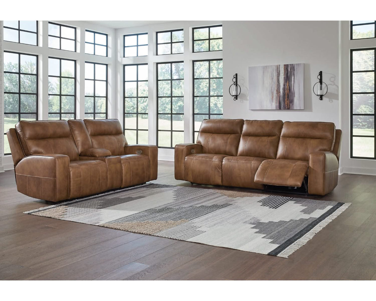 Sofá y loveseat reclinables eléctricos Game Plan