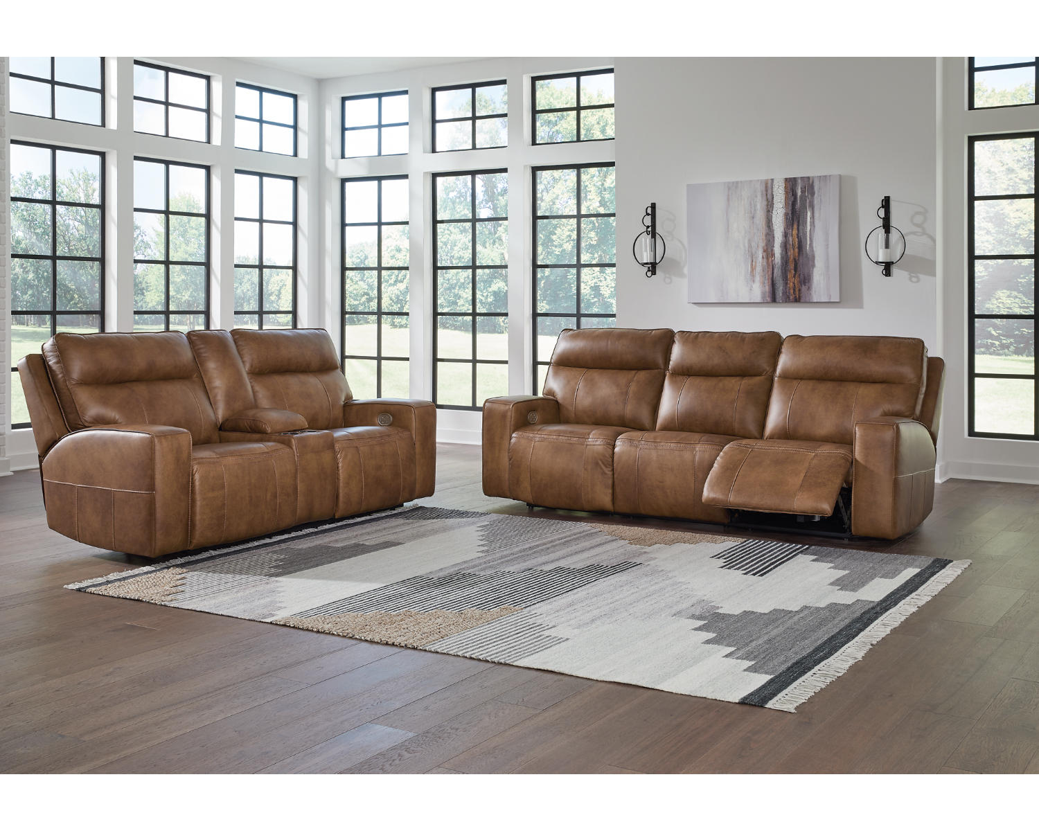Game Plan Power Reclining Sofa and Loveseat