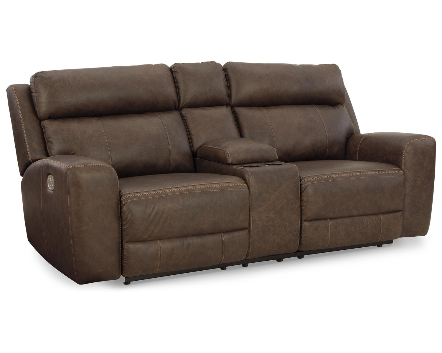 Roman Power Reclining Loveseat with Console