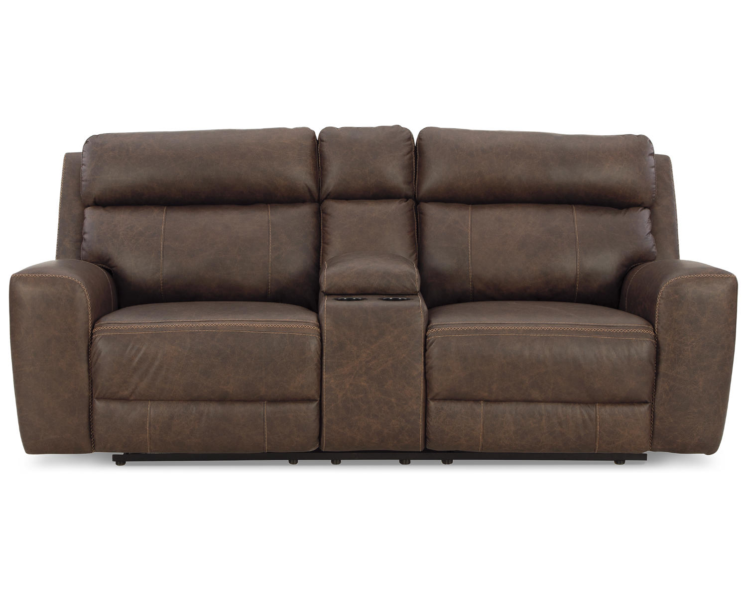 Roman Power Reclining Loveseat with Console