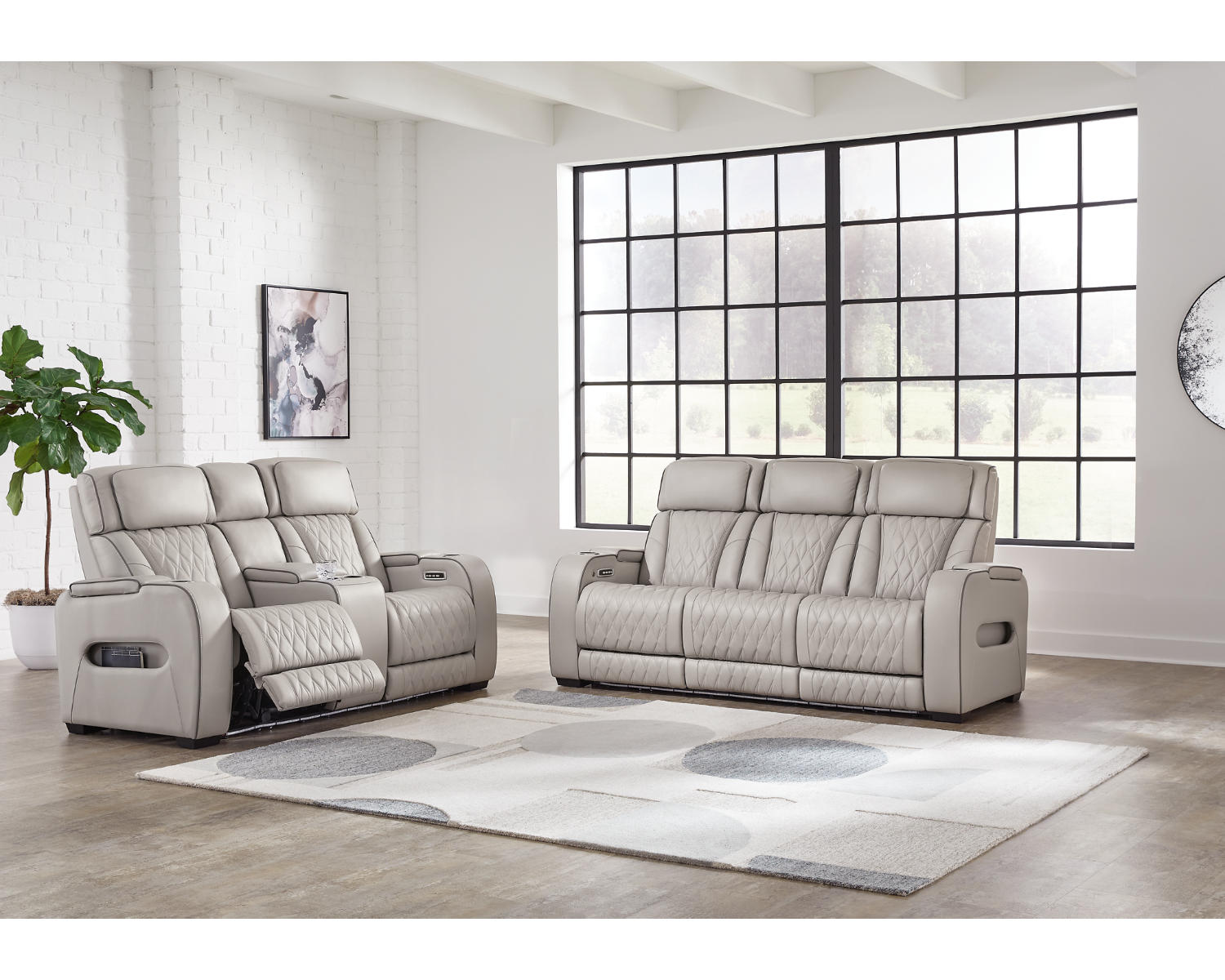 Boyington Power Reclining Sofa and Loveseat