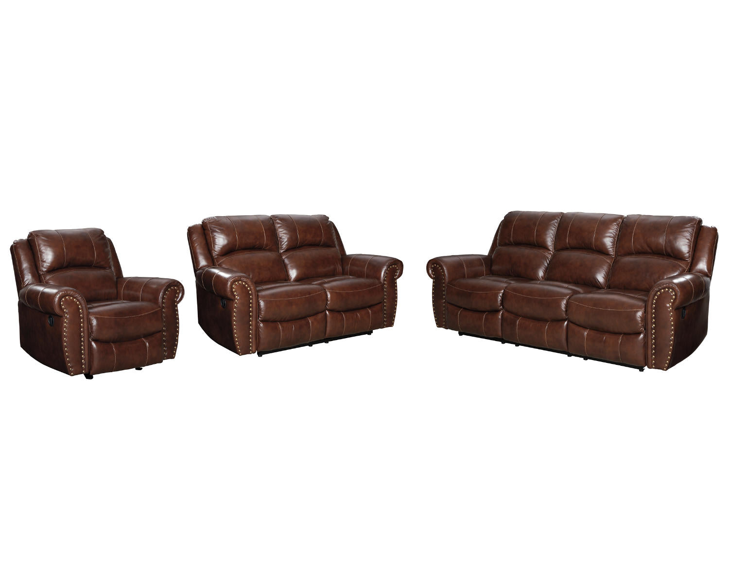 Bingen Reclining Sofa and 2 Loveseats with 2 Recliners