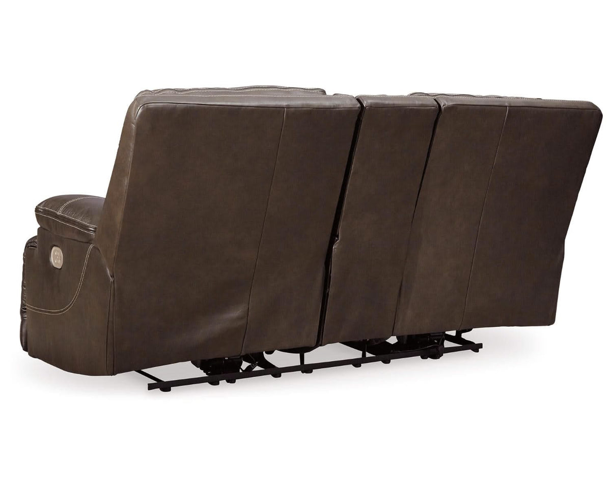 Loveseat reclinable eléctrico Ricmen con consola