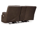 Loveseat reclinable eléctrico Ricmen con consola