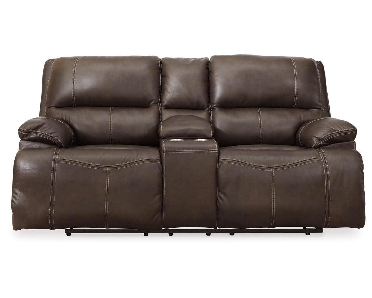 Loveseat reclinable eléctrico Ricmen con consola