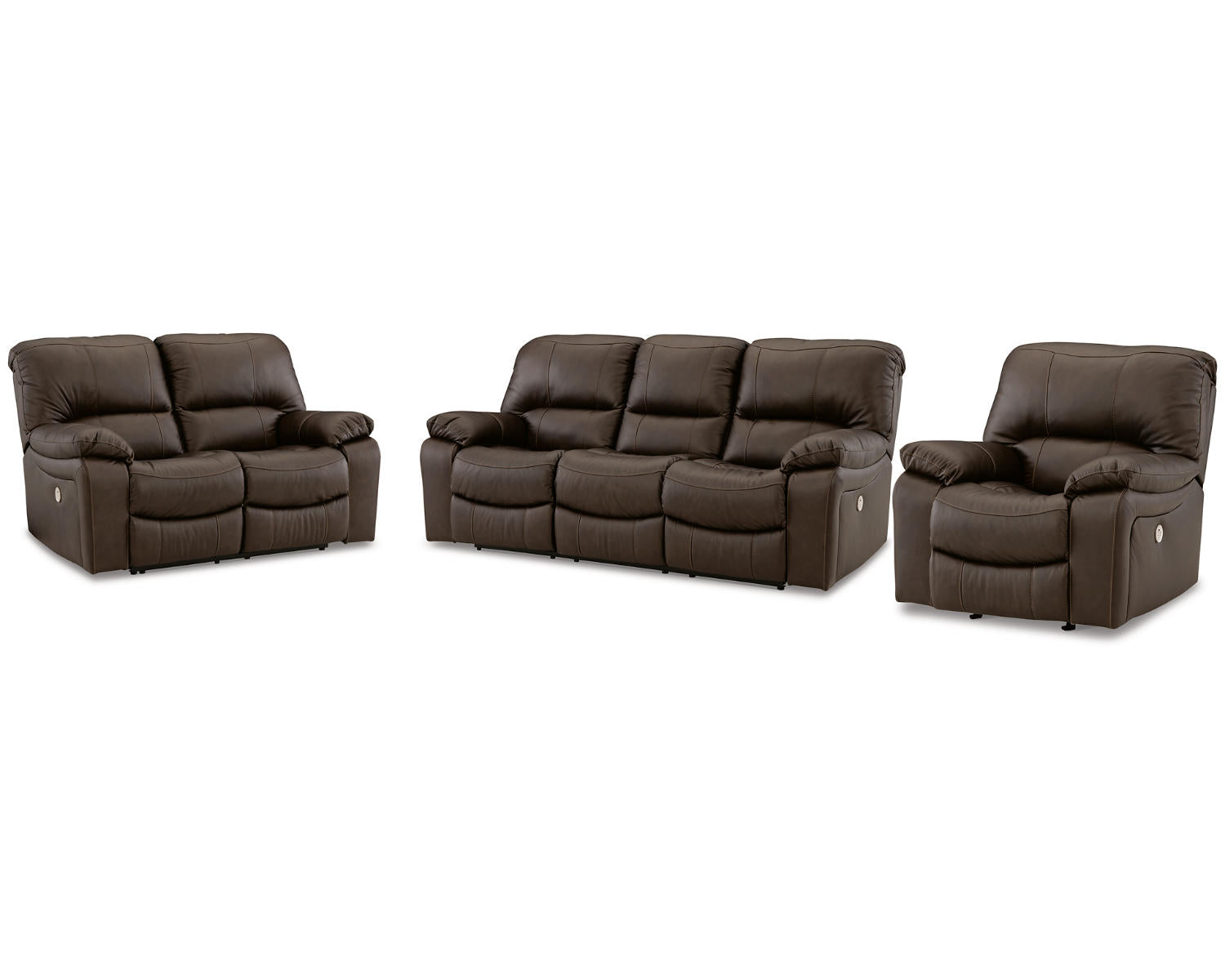 Leesworth Power Reclining Sofa, Loveseat and Recliner