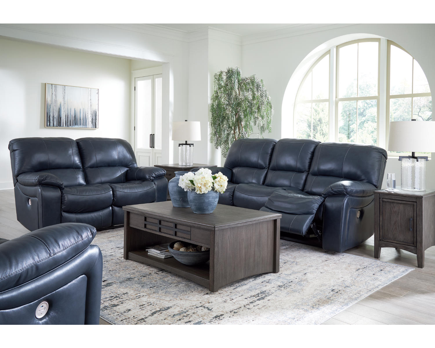 Leesworth Power Reclining Sofa, Loveseat and Recliner