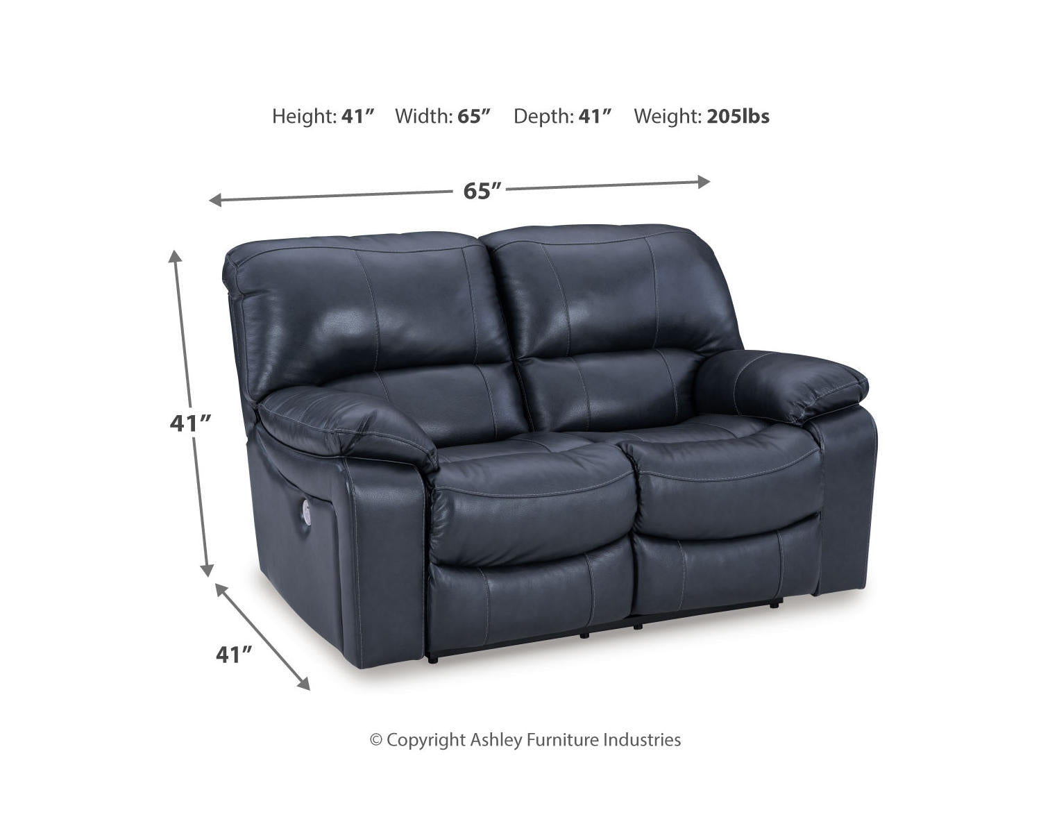 Leesworth Power Reclining Loveseat