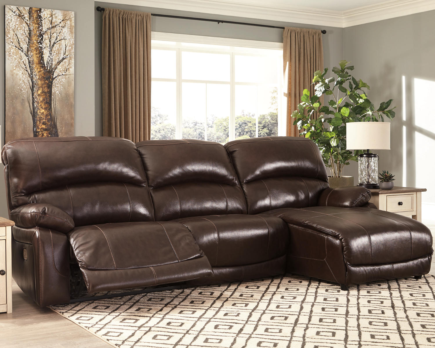 Hallstrung 3-Piece Power Reclining Sectional
