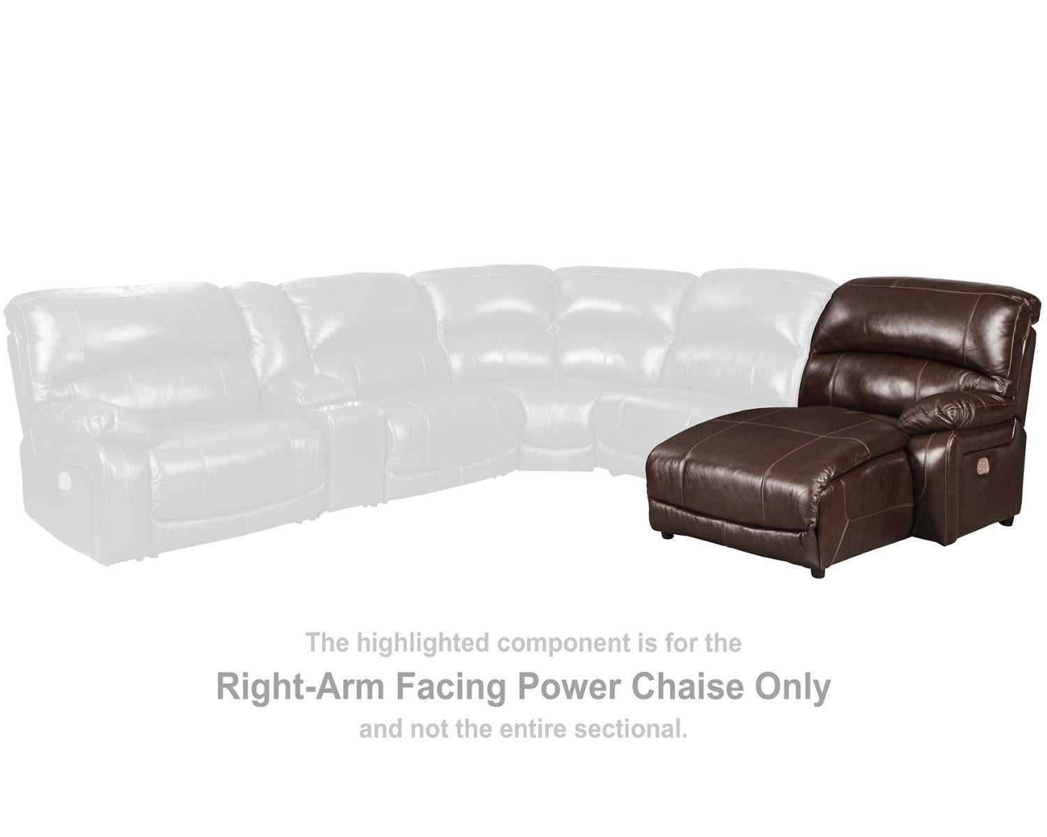 Hallstrung Right-Arm Facing Power Reclining Back Chaise