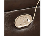 Seccional reclinable eléctrico Hallstrung de 5 piezas con chaise longue