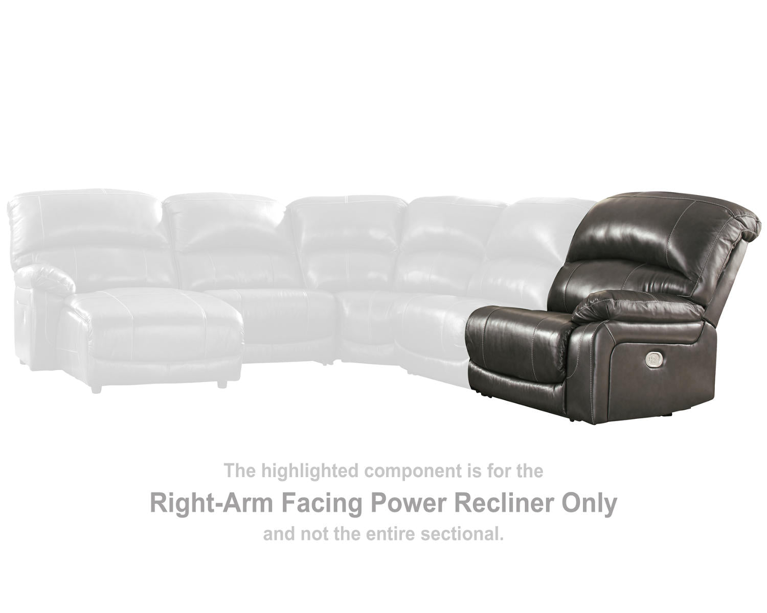Hallstrung Right-Arm Facing Power Recliner