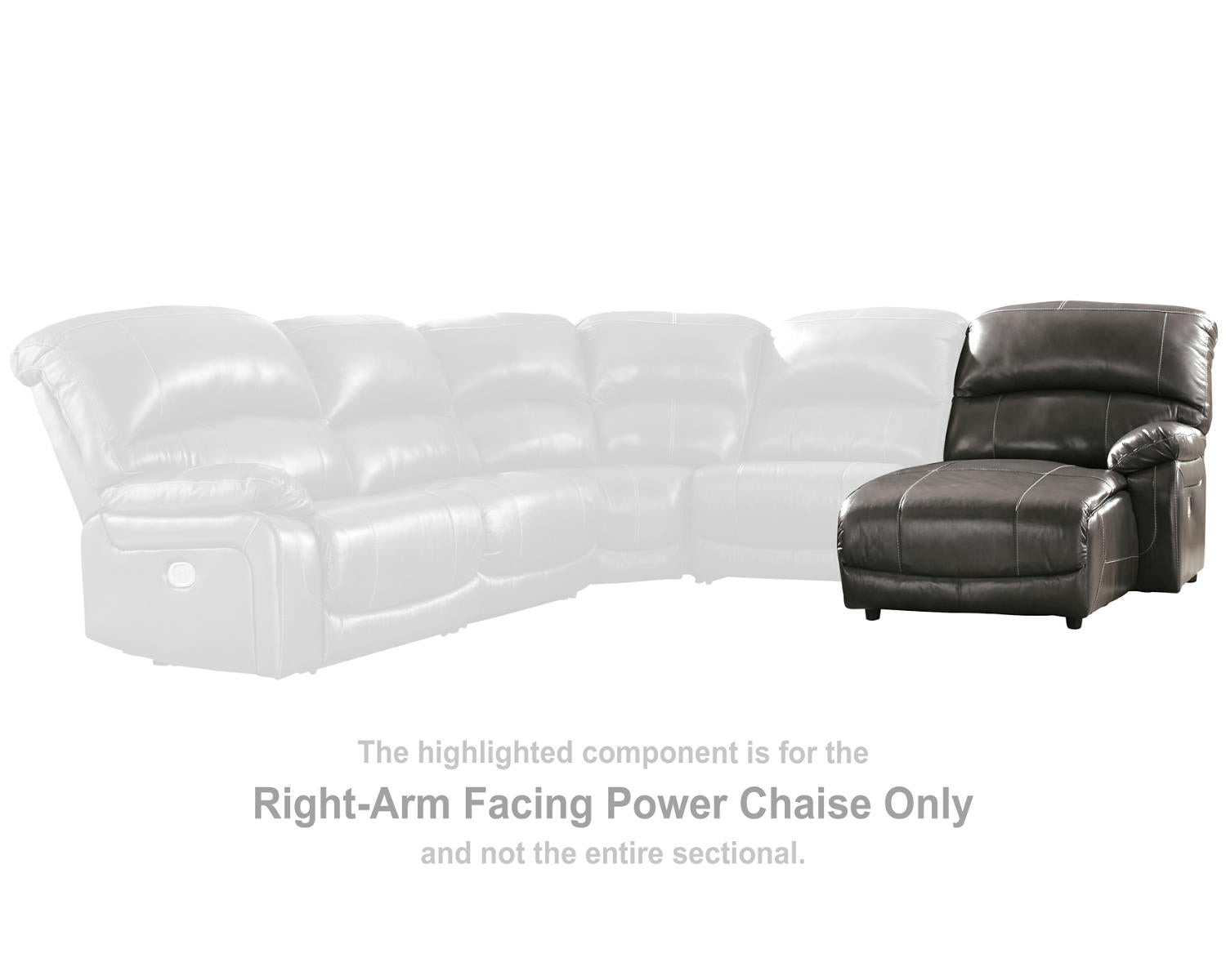 Hallstrung Right-Arm Facing Power Reclining Back Chaise