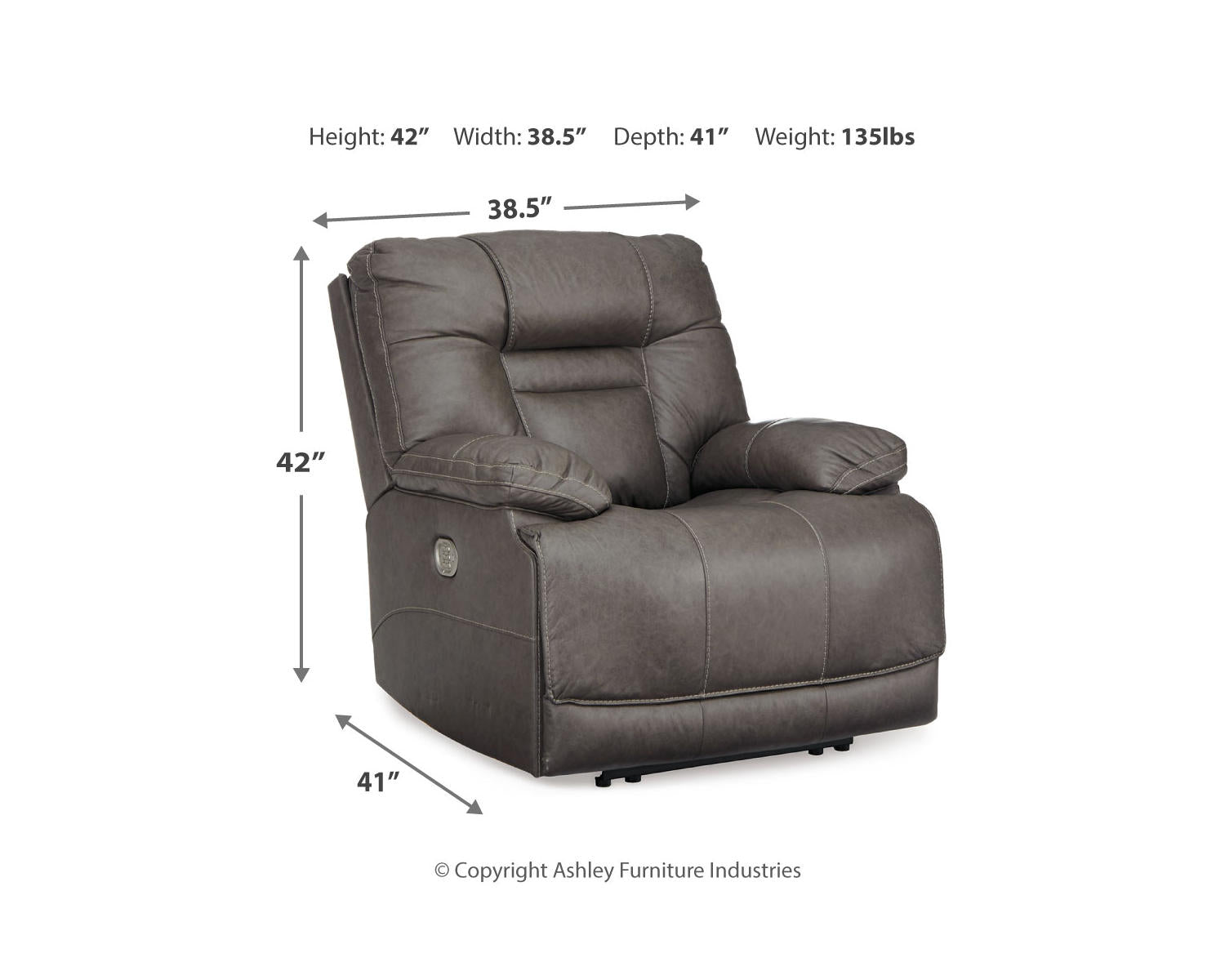 Wurstrow Power Reclining Sofa, Loveseat and Recliner