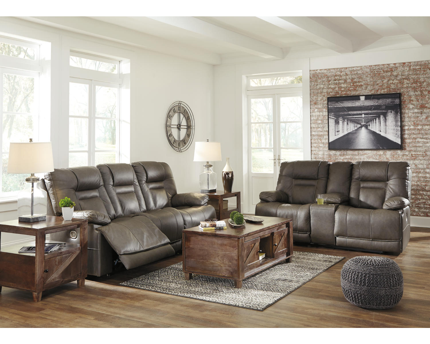 Wurstrow Power Reclining Sofa and Loveseat