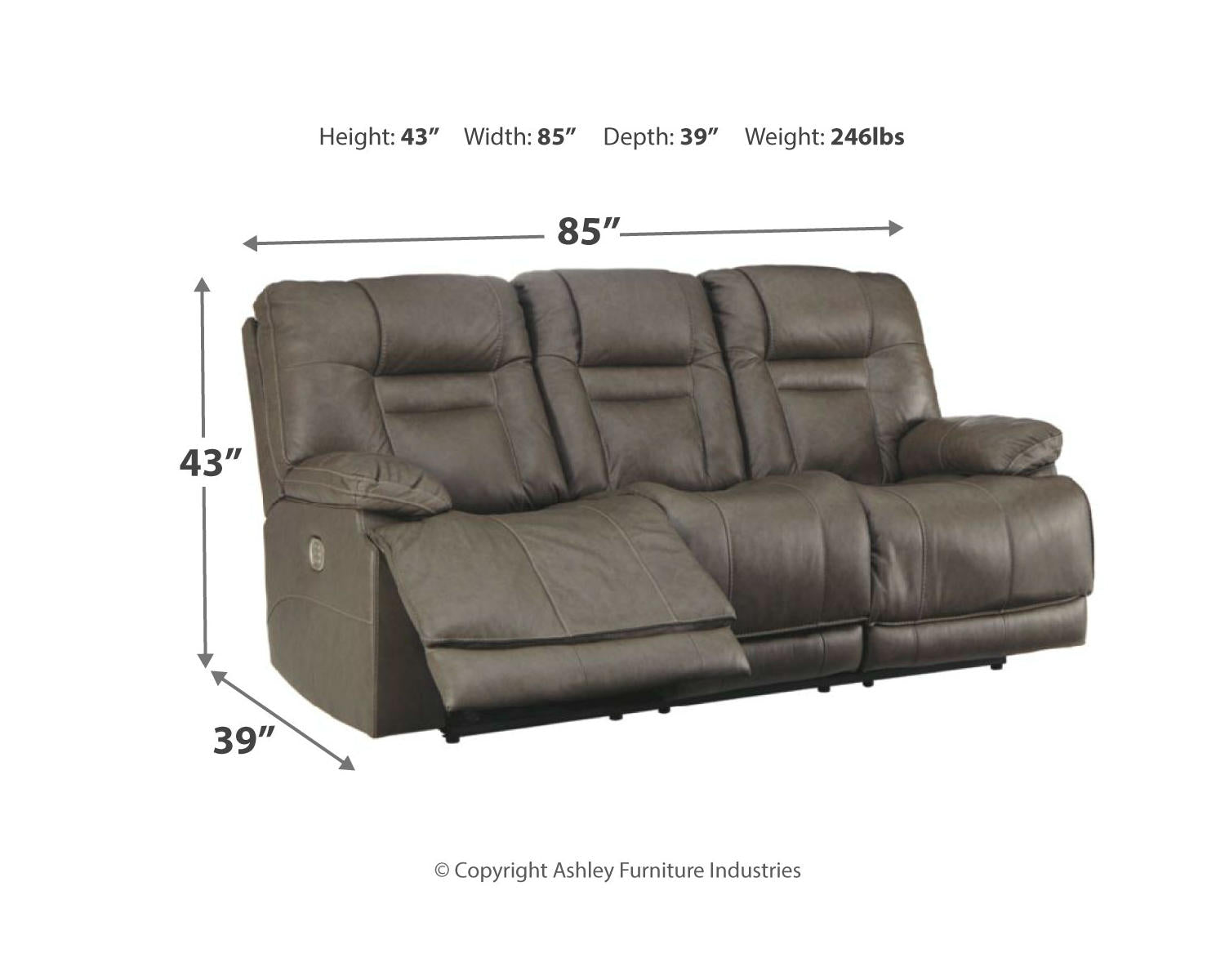 Wurstrow Power Reclining Sofa and Loveseat