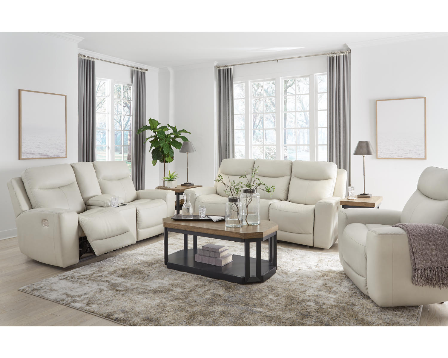 Mindanao Power Reclining Sofa, Loveseat and Recliner