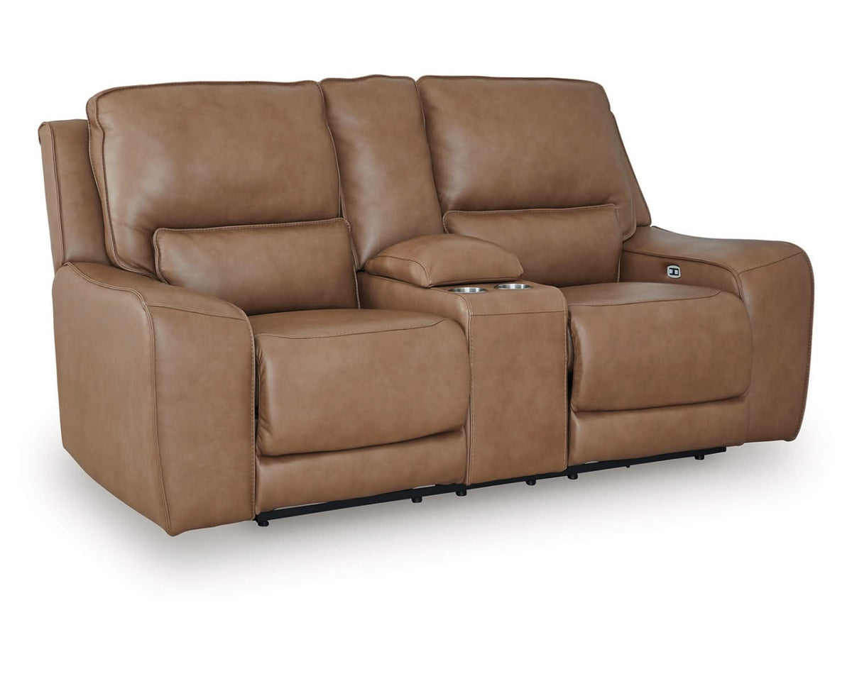 Sofá de dos plazas reclinable eléctrico con consola DeepWakes