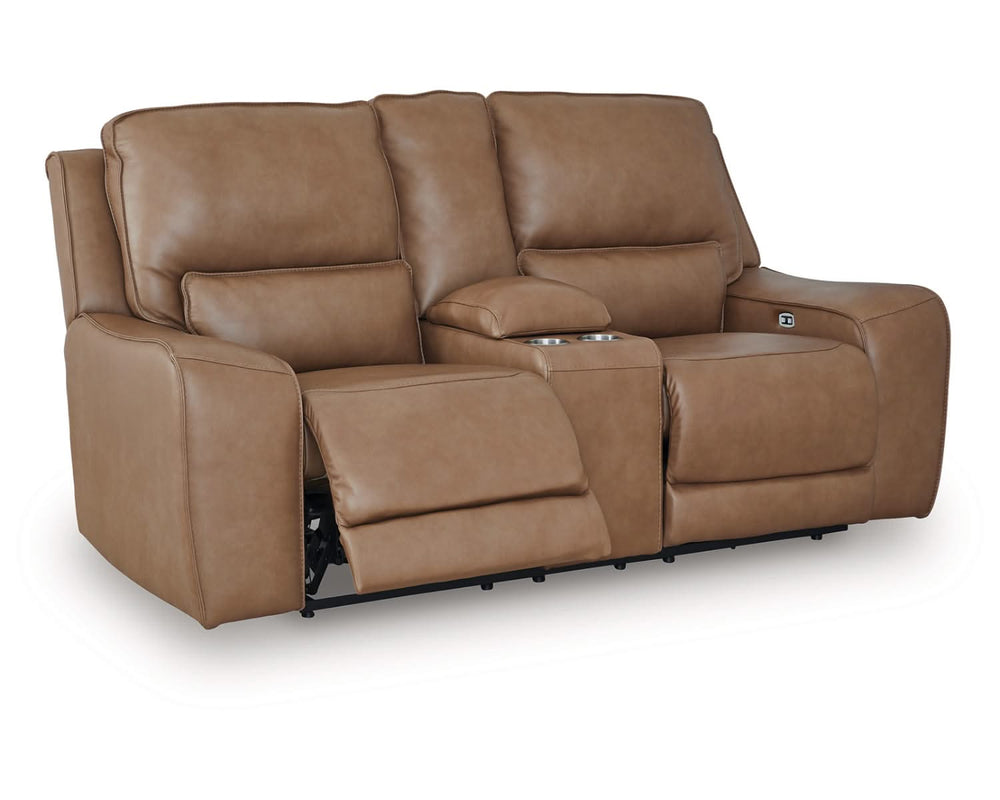 Sofá de dos plazas reclinable eléctrico con consola DeepWakes