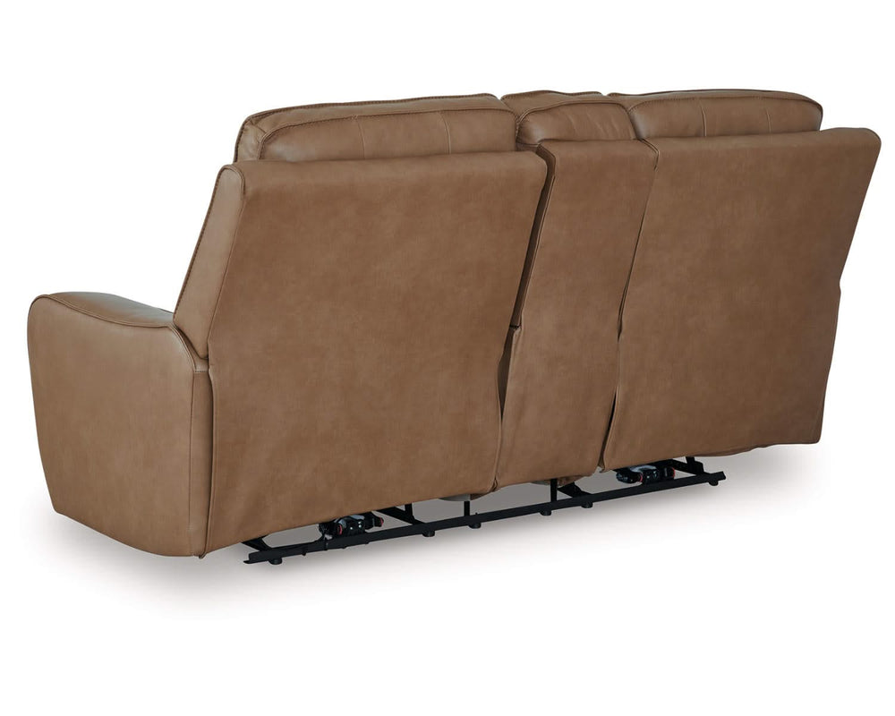 Sofá de dos plazas reclinable eléctrico con consola DeepWakes