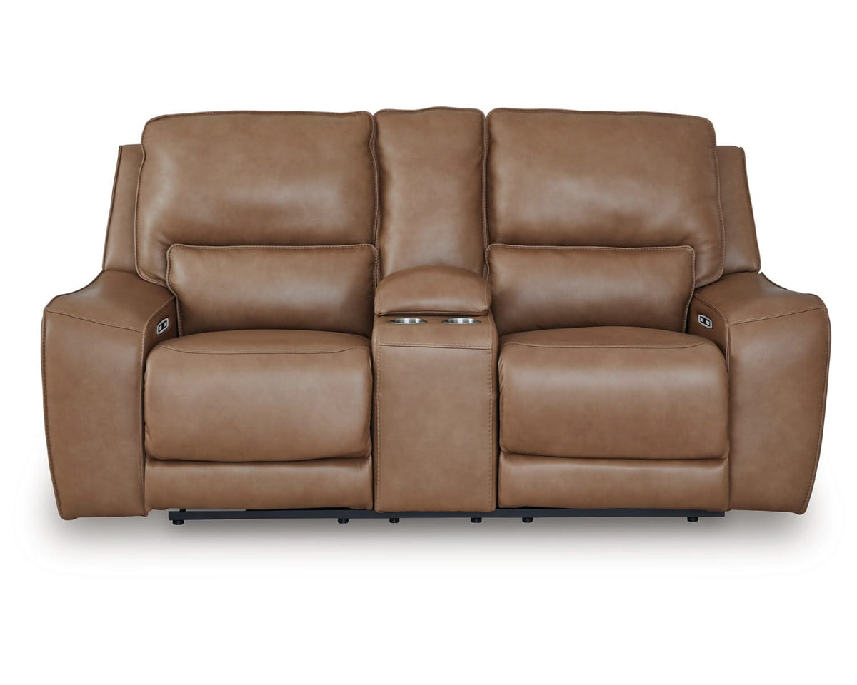 Sofá de dos plazas reclinable eléctrico con consola DeepWakes