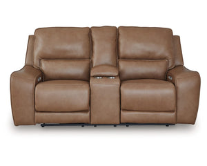 Sofá de dos plazas reclinable eléctrico con consola DeepWakes