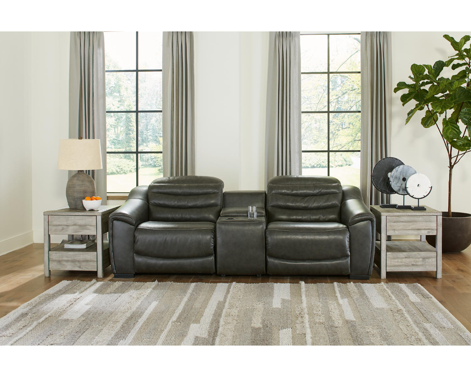 Center Line 3-Piece Power Reclining Loveseat with Console