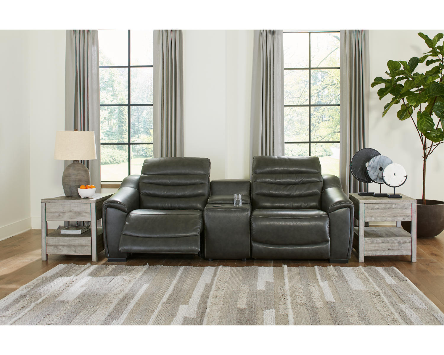 Center Line 3-Piece Power Reclining Loveseat with Console