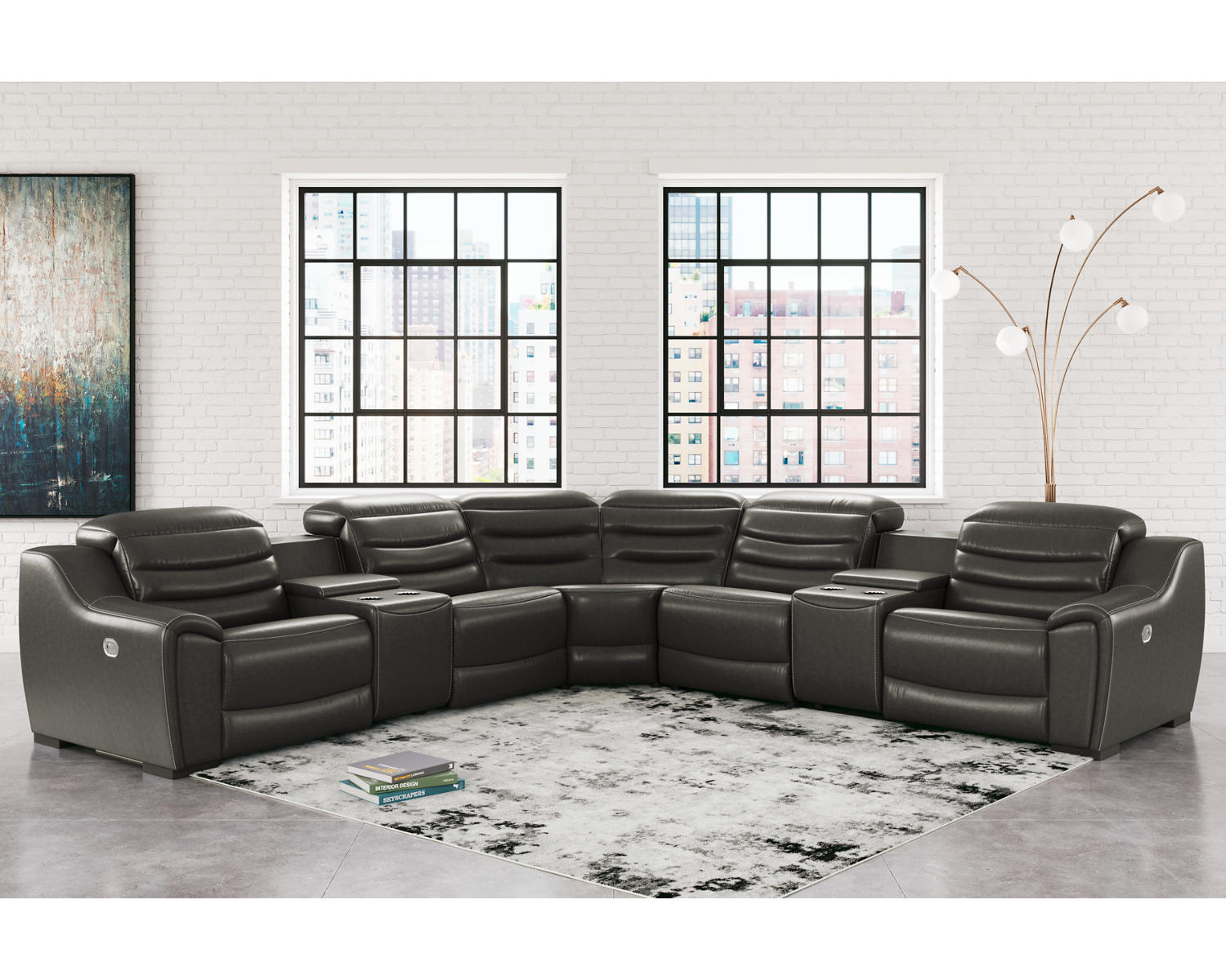 Center Line 7-Piece Power Reclining Sectional