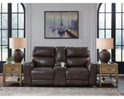 Crossplex Power Reclining Loveseat with Console