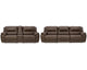 Sofá reclinable de 3 piezas y loveseat de 3 piezas con consola Dunleith