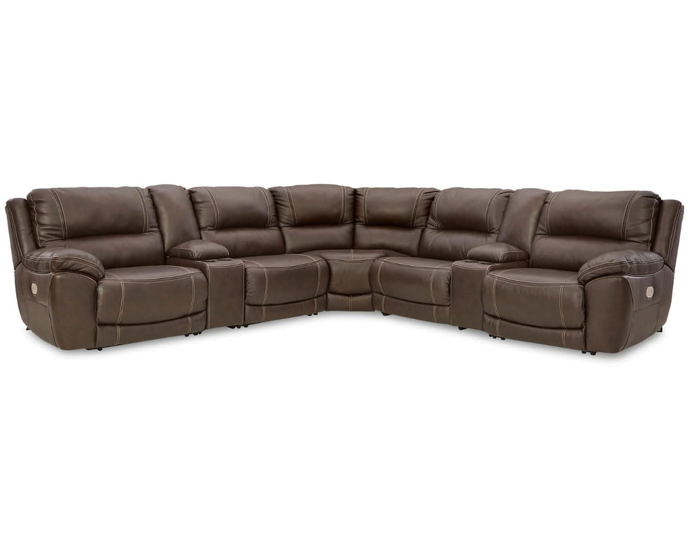Seccional reclinable eléctrico Dunleith de 7 piezas