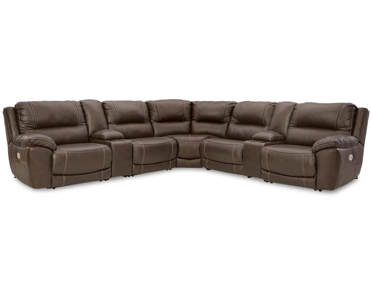 Seccional reclinable eléctrico Dunleith de 7 piezas