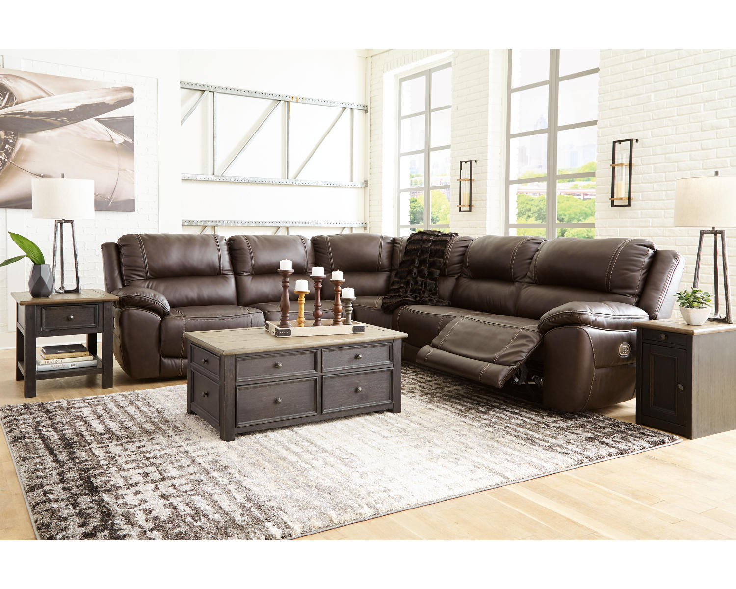 Dunleith 5-Piece Power Reclining Sectional