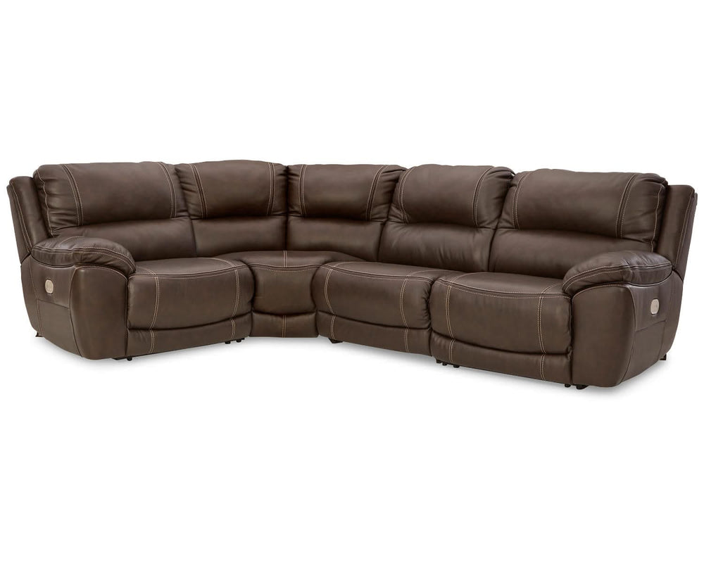 Seccional reclinable eléctrico Dunleith de 4 piezas