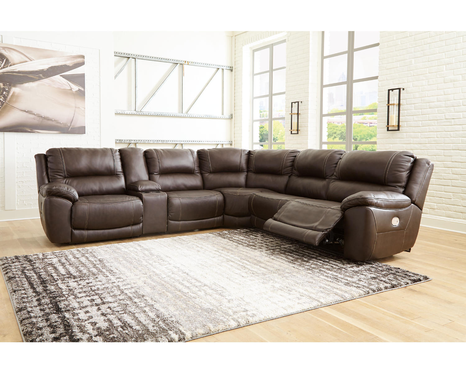Dunleith 6-Piece Power Reclining Sectional