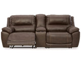 Dunleith 3-Piece Power Reclining Loveseat with Console
