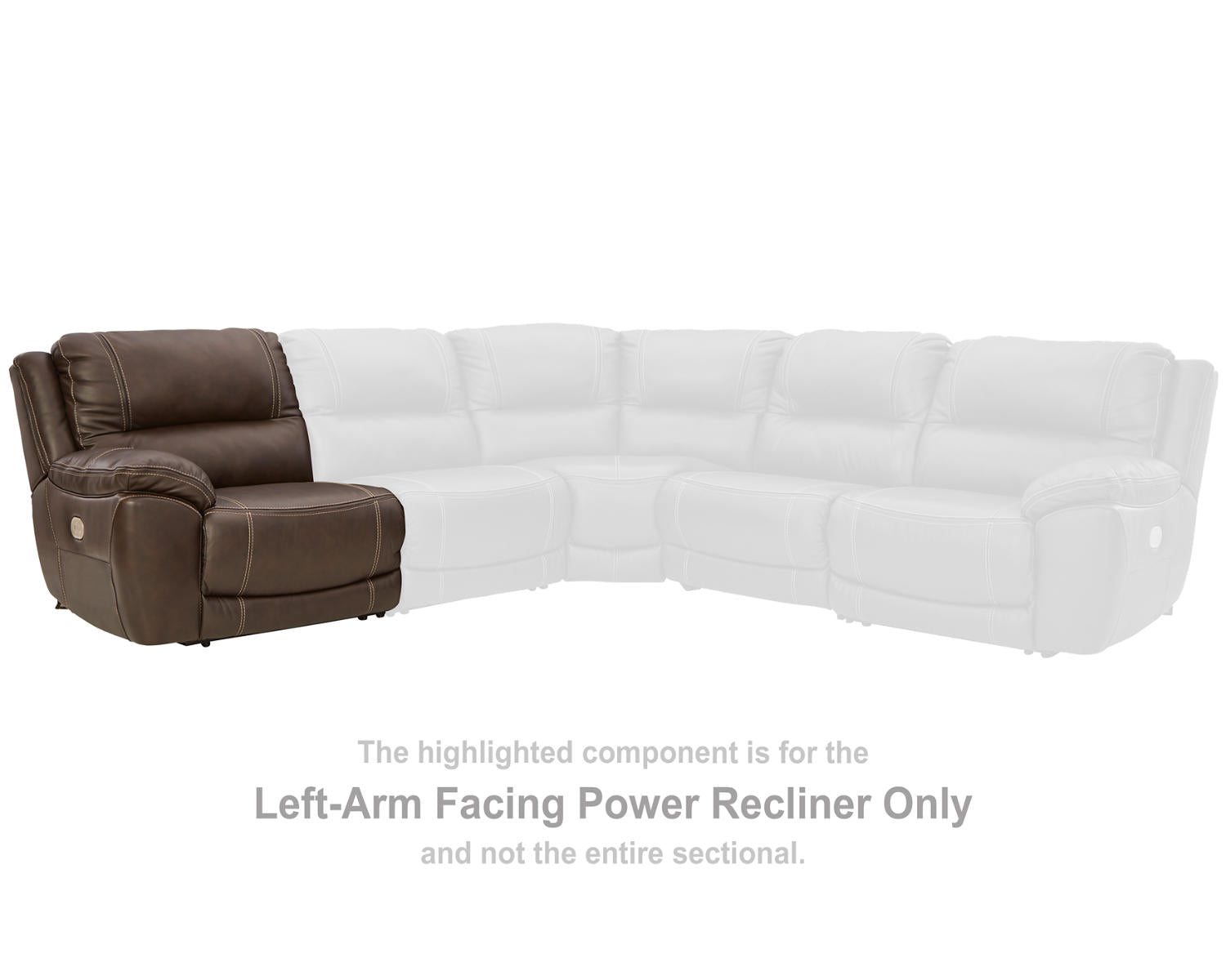 Dunleith Left-Arm Facing Power Recliner