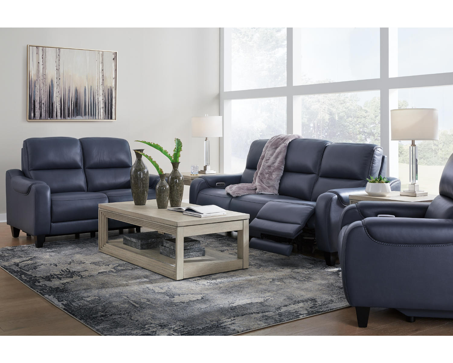 Mercomatic Power Reclining Sofa, Loveseat and Recliner