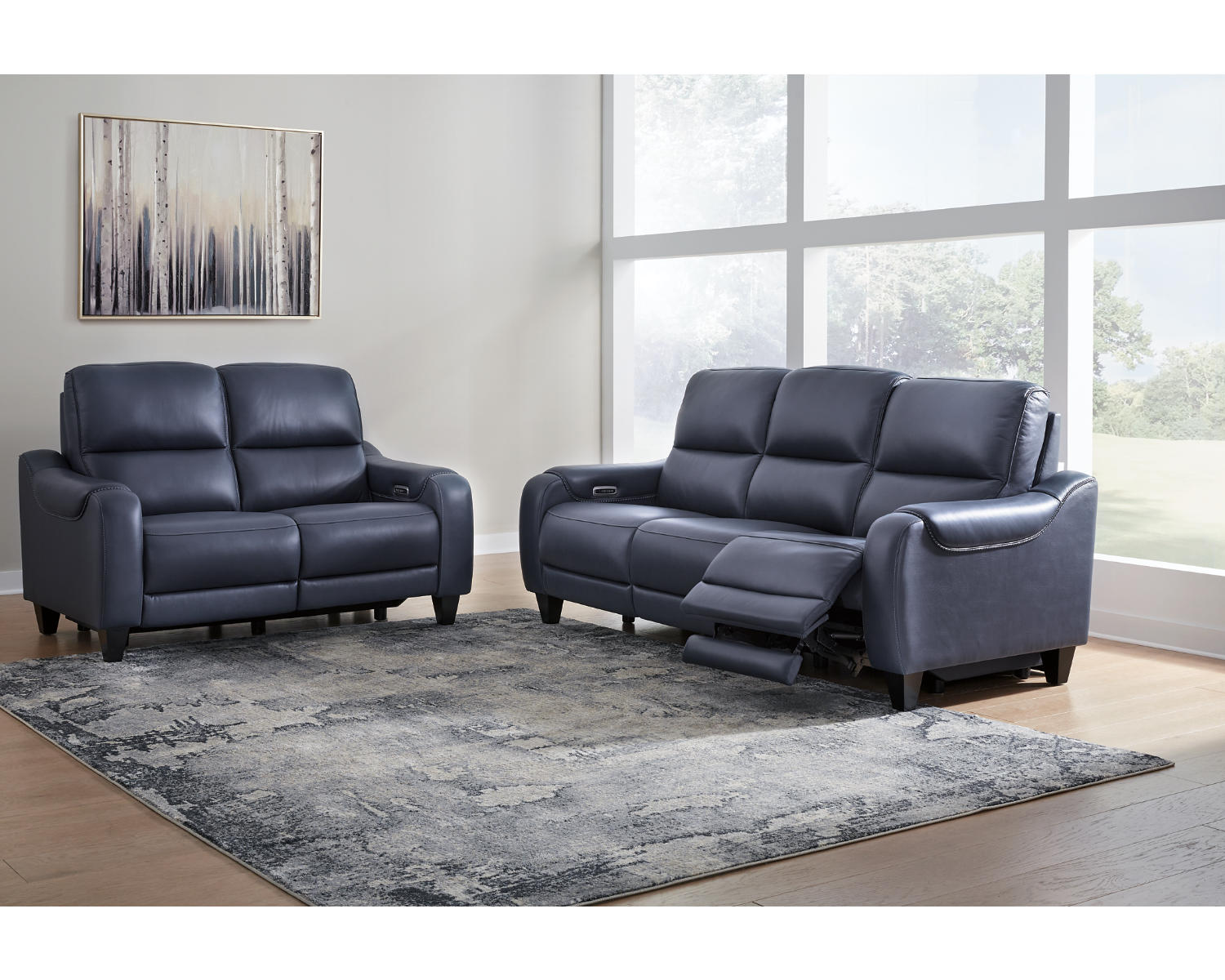 Mercomatic Power Reclining Sofa and Loveseat