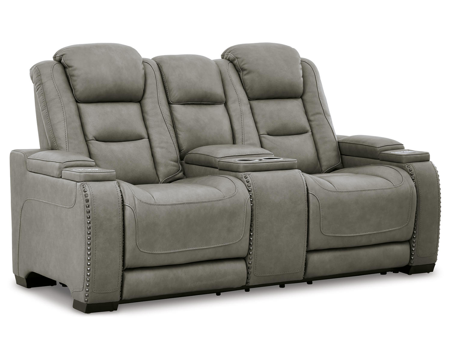 The Man-Den Power Reclining Loveseat with Console