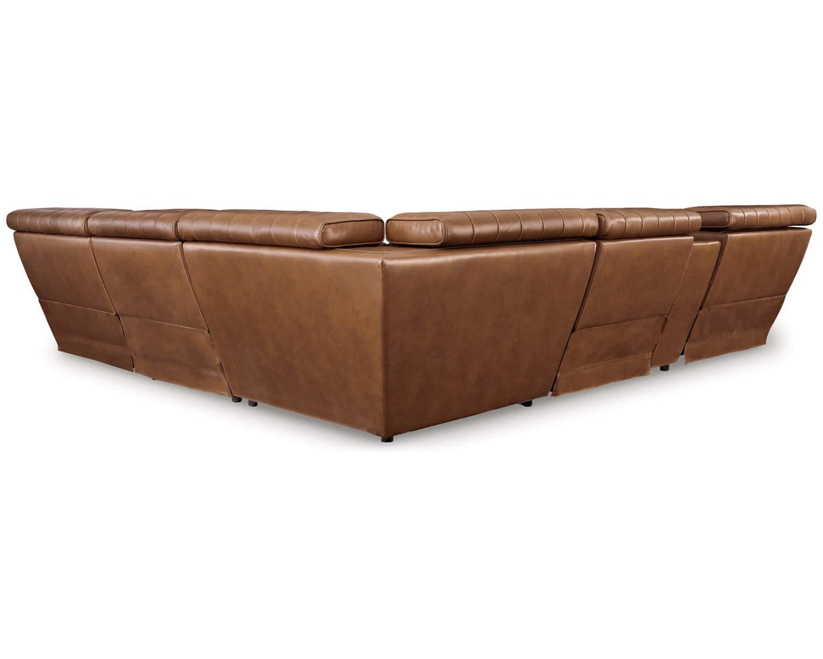 Seccional reclinable eléctrico Tempmpton de 6 piezas