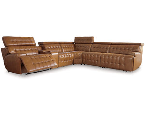 Seccional reclinable eléctrico Tempmpton de 6 piezas