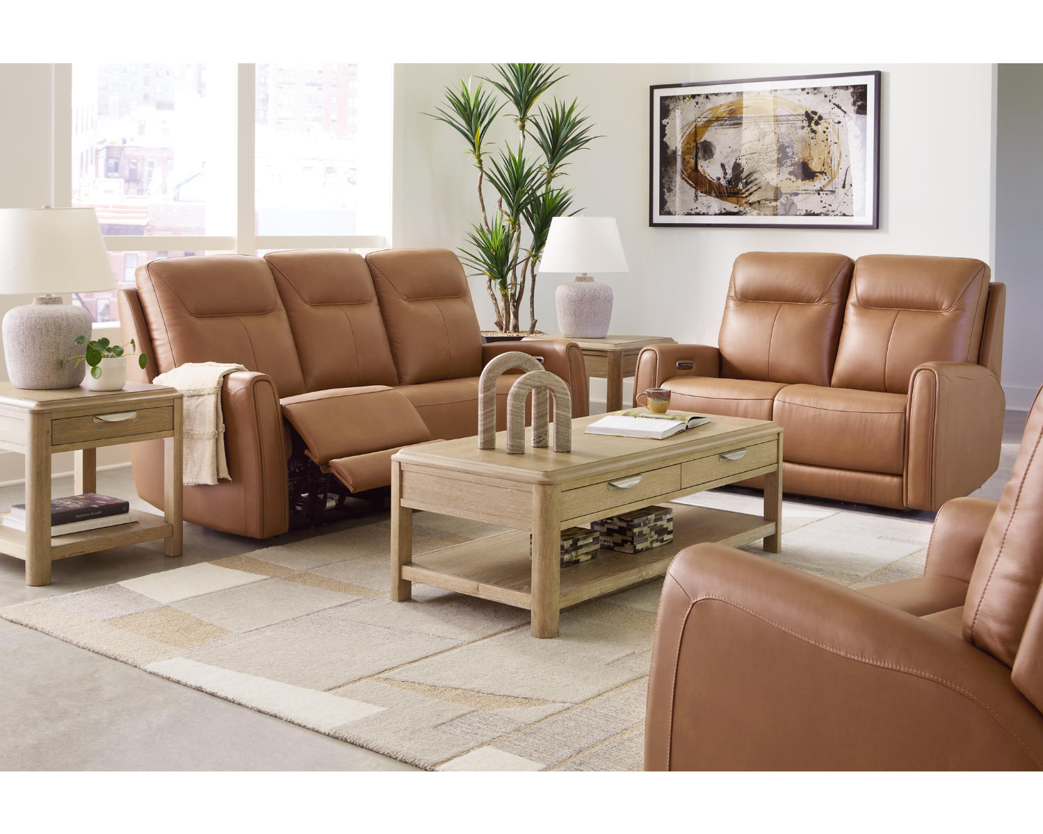Tryanny Power Reclining Sofa, Loveseat and Recliner