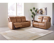 Tryanny Power Reclining Sofa and Loveseat