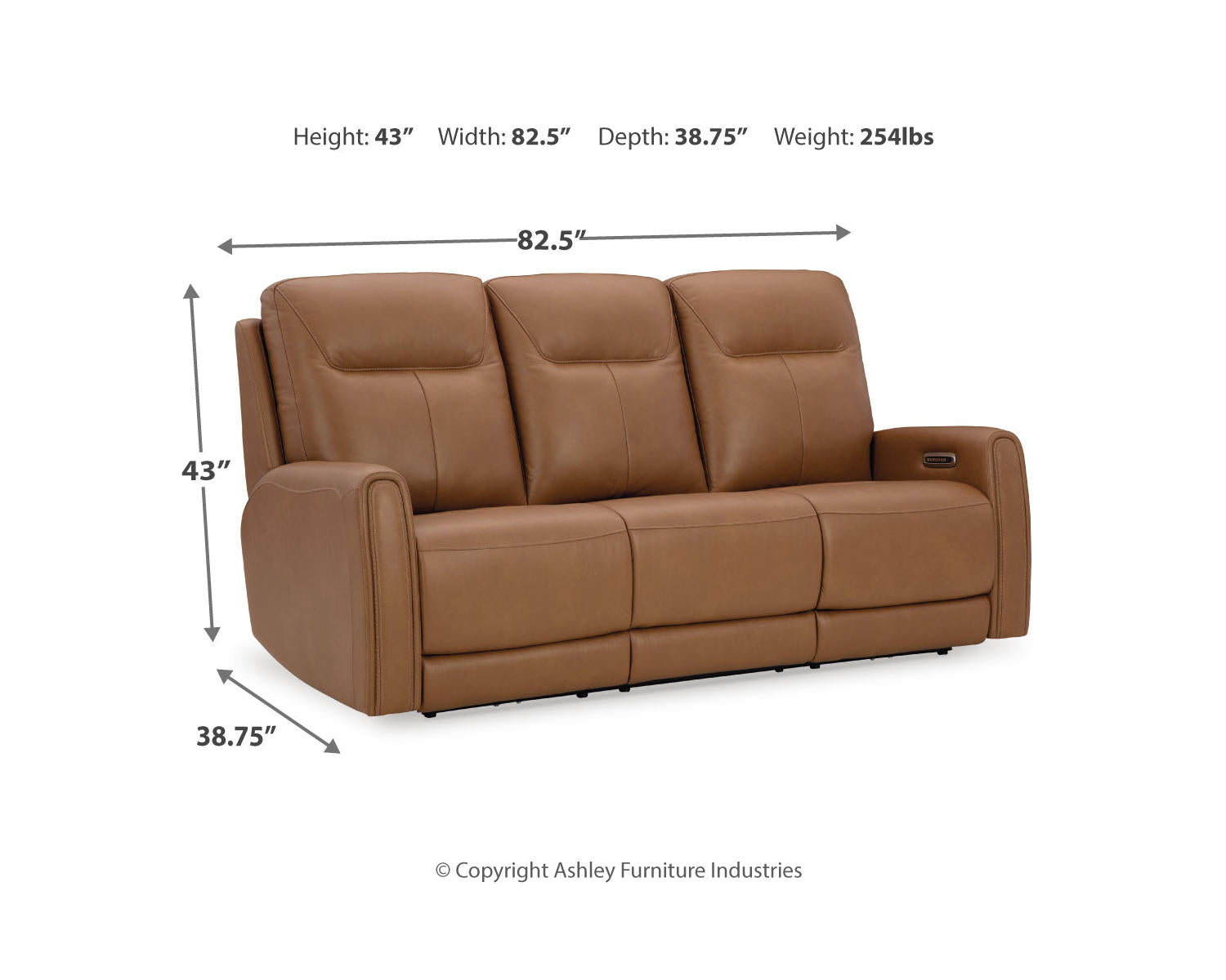 Tryanny Power Reclining Sofa