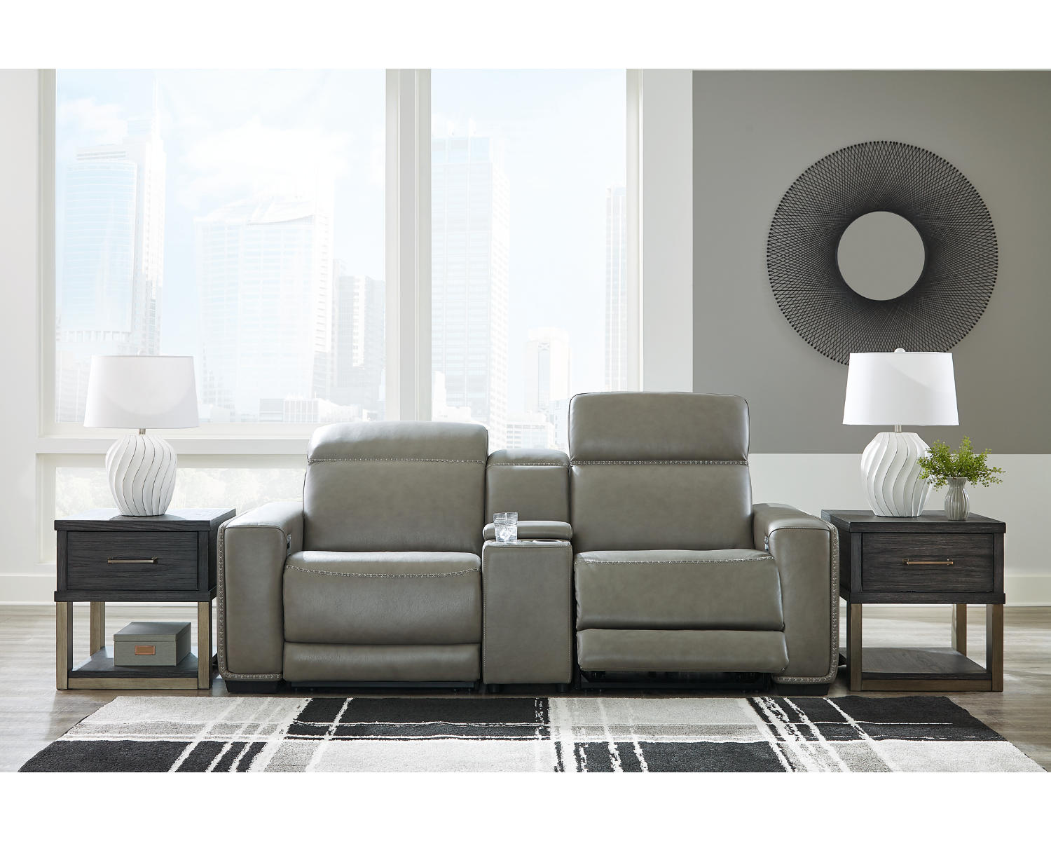 Correze 3-Piece Power Reclining Sectional Loveseat
