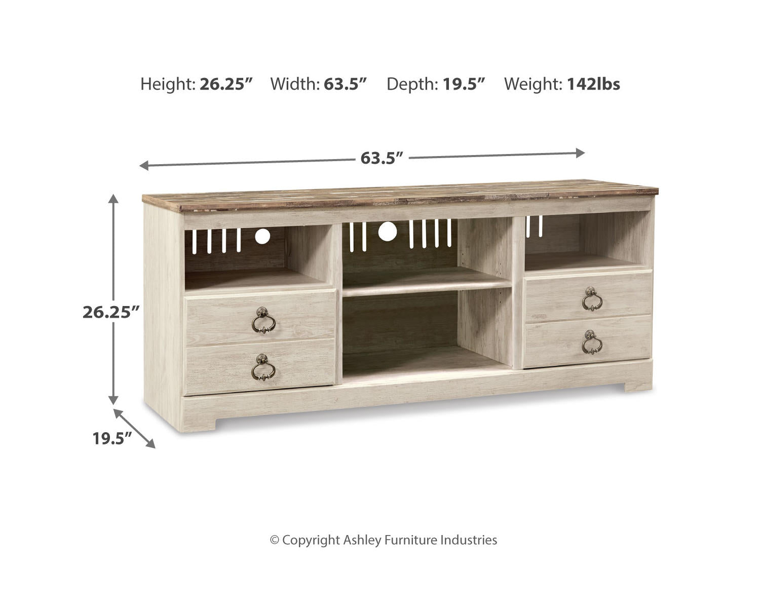Willowton 3-Piece Entertainment Center