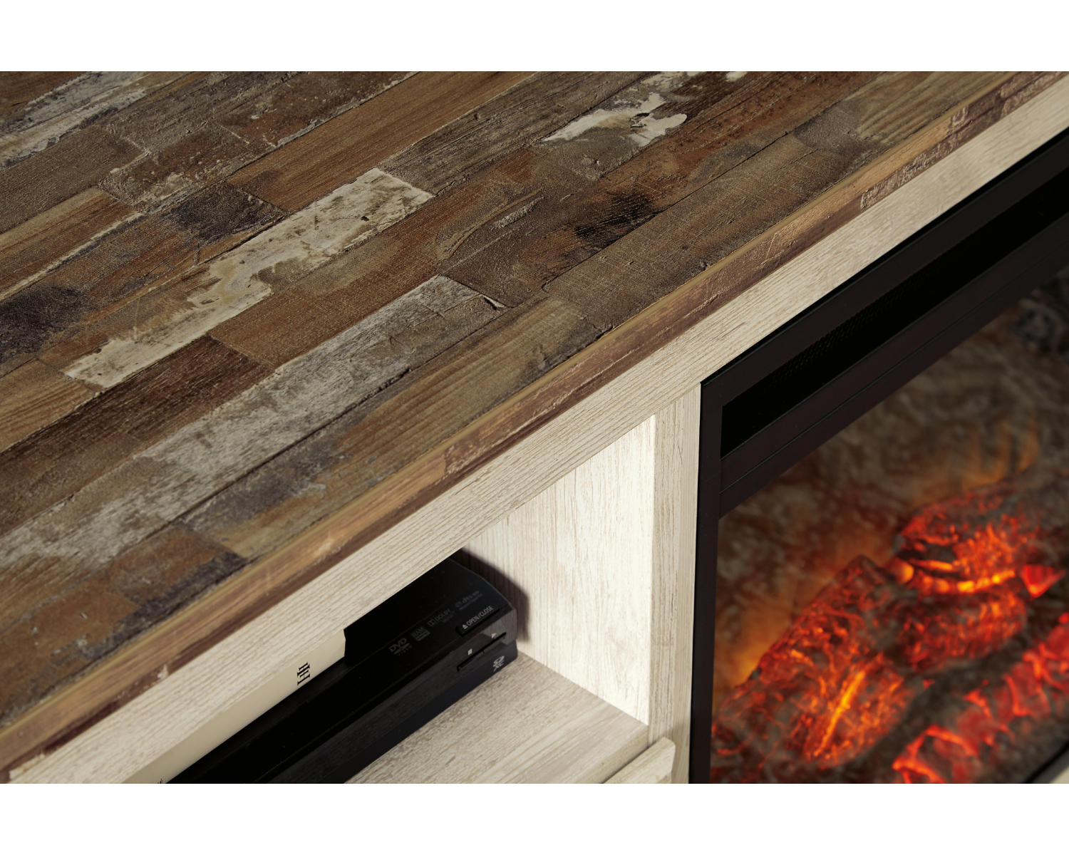Willowton 64" TV Stand with Electric Fireplace