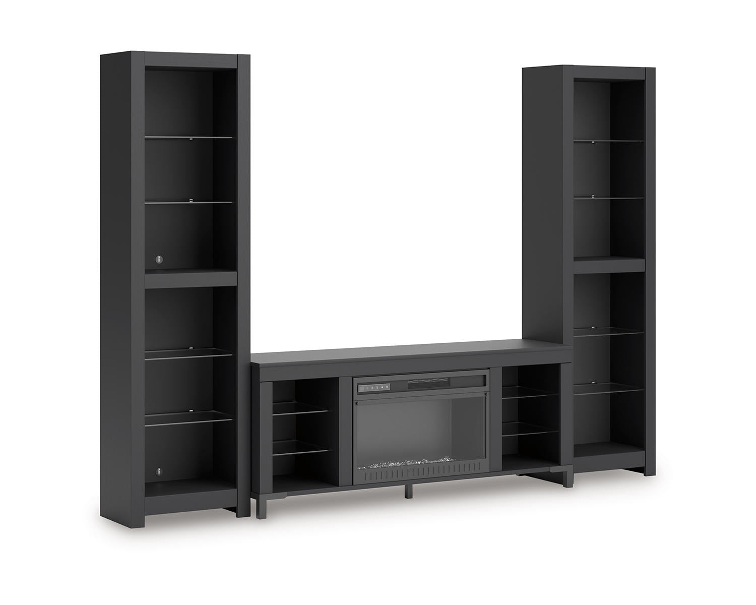 Cayberry 3-Piece Entertainment Center with Electric Fireplace